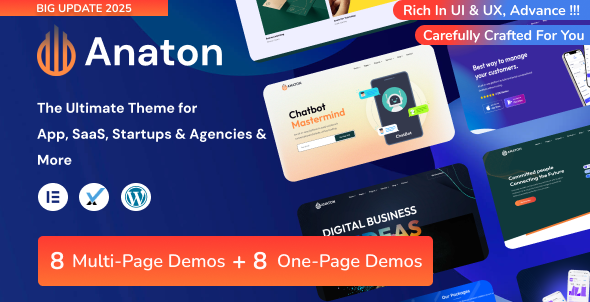 Anaton 6.9 - Landing Page WordPress Theme