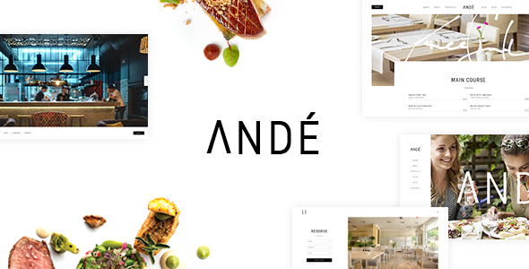 Andé 1.6 - Elegant Restaurant WordPress Theme