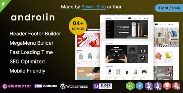 Androlin WP 3.4.0 - Multipurpose WooCommerce Responsive Theme