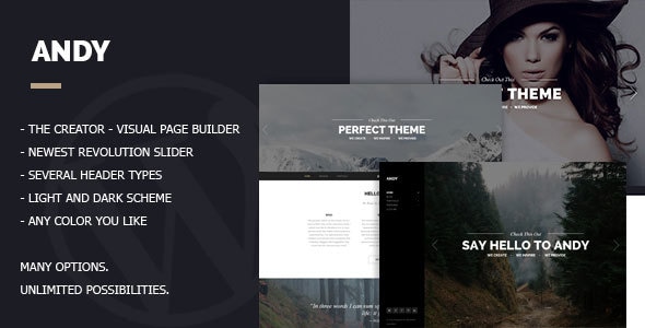 Andy 1.4.0 - MultiOne-Page Minimal Parallax Theme