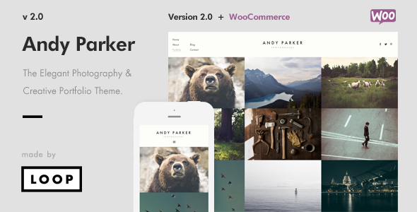 Andy Parker 2.0 - Creative Photography & Portfolio WordPress Theme