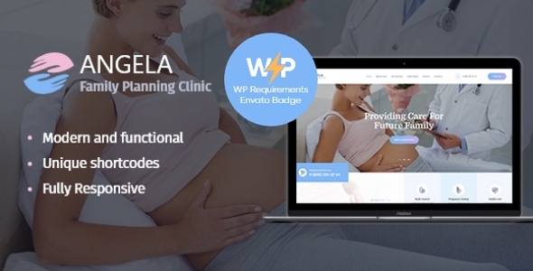 Angela 1.3.4 - Family Planning & Pregnancy Clinic WordPress Theme