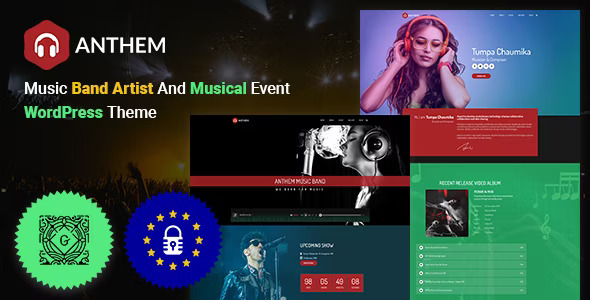 Anthem 3.0.0 - Music Band Artist & Musical Event WordPress Theme