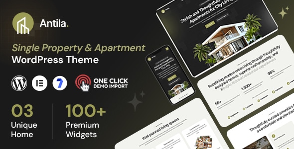 Antila - Single Property & Apartment WordPress Theme