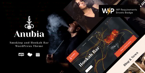 Anubia 1.0.15 - Smoking and Hookah Bar WordPress Theme