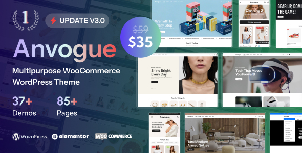 Anvogue 3.3.0 - Multipurpose WooCommerce WordPress Theme