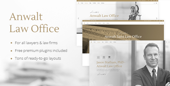 Anwalt 1.5 - Law Firm WordPress Theme