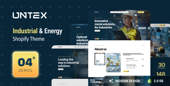 Ap Untex – Industrial & Energy Shopify Theme