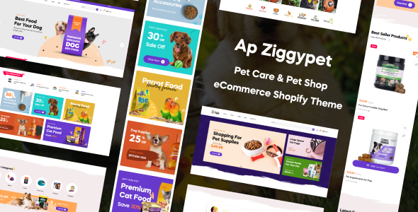 Ap Ziggypet - Pet Care & Pet Shop Shopify Theme