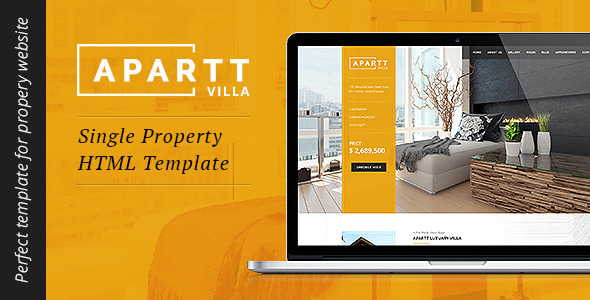 APARTT 1.1.0 - VILLA- Single Property HTML Template