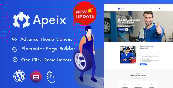 Apeix 2.0.4 - Car Repair Service & Auto Mechanic WordPress Theme