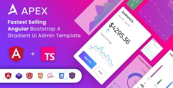 Apex 14.0 Angular 14 & Bootstrap 4 HTML Admin Template