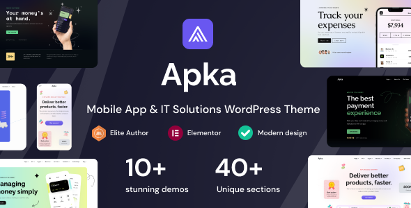Apka 1.15 - Mobile App & IT Solutions WordPress Theme