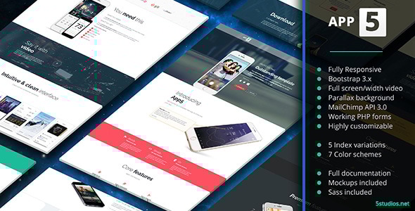 App5 1.2 - App Landing Page