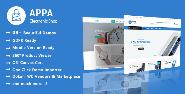 Appa 6.8.2 - Electronics & Watches WooCommerce WordPress Theme