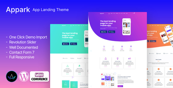 Appark 3.0.0 - App Landing Page WordPress Theme