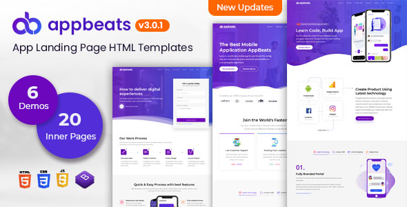 AppBeats 3.0.1 - App Landing Page