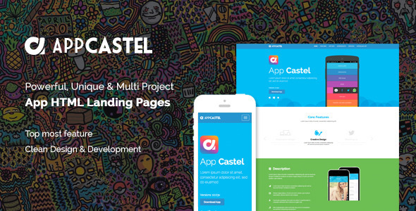 AppCastle - Bootstrap 3 App Landing HTML Template