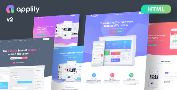 Applify 2.0 - App Landing Page HTML