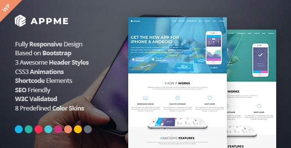 AppMe 3.0 - App Landing Page WordPress Theme