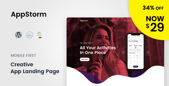 Appstorm 1.0 - App Startup WordPress Theme