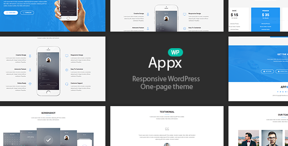 Appx 3.0 - App Landing Page WordPress Theme