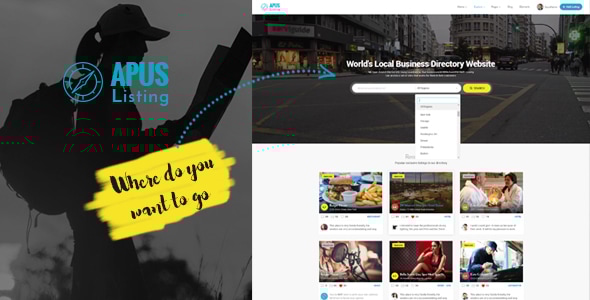 ApusListing 1.2.60 - Directory Listing WordPress Theme