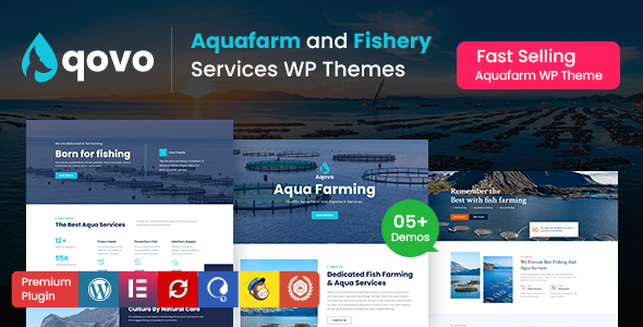 Aqovo 2.9 - Aqua Farm & Fishery Services WordPress Theme