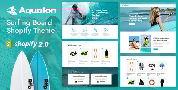 Aqualon - Surfing Accessories Store Shopify 2.0 Responsive Theme