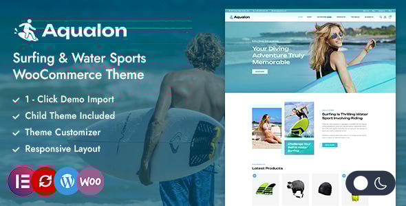 Aqualon - Surfing & Sports Store WooCommerce Theme