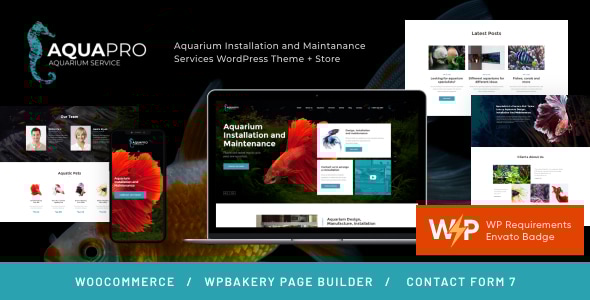 AquaPro 1.1.14 - Aquarium & Fish Pet Shop WordPress Theme  Store