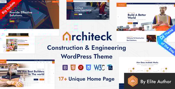 Architeck 2.5 - Construction WordPress Theme