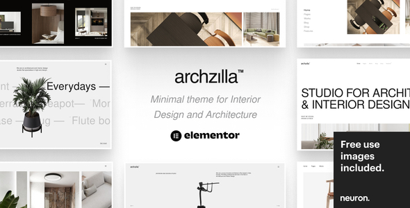 Archzilla 4.98 - Minimal WordPress Theme for Interior Design and Architecture
