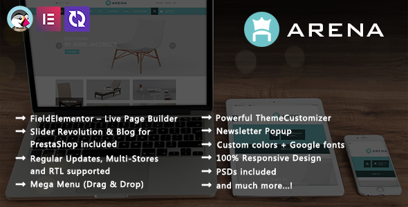Arena 6.2.22.4 - Modern Furniture PrestaShop Theme