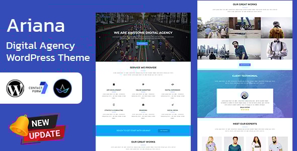 Ariana 6.3 - Digital Agency WordPress Theme