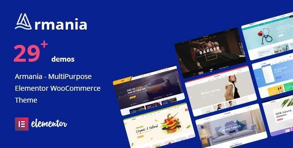 Armania - Fashion Furniture Organic Food Multipurpose Elementor WooCommerce Theme (RTL Supported)