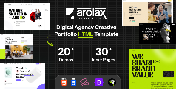 Arolax  Creative Digital Agency Template