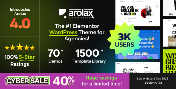 Arolax 1.9.1 Creative Digital Agency Theme