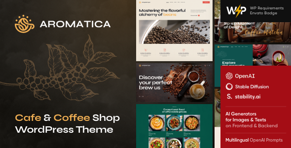 Aromatica 1.12 - Cafe & Coffee Shop WordPress Theme