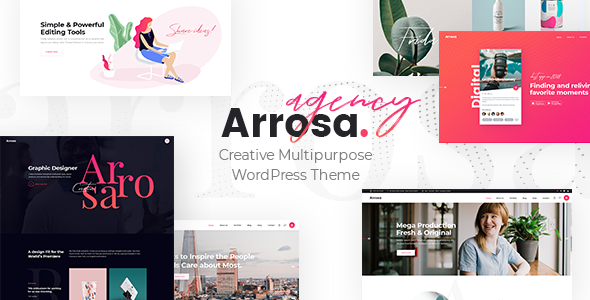 Arrosa 1.5 - Startup Business WordPress WordPress Theme