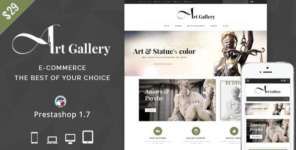 Art Gallery 1.7.6 - Prestashop Theme