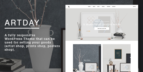 Artday 1.9.5 - Creative Artist WordPress Shop