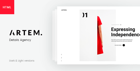 ARTEM 1.5.5 - Digital Agency HTML5 Template