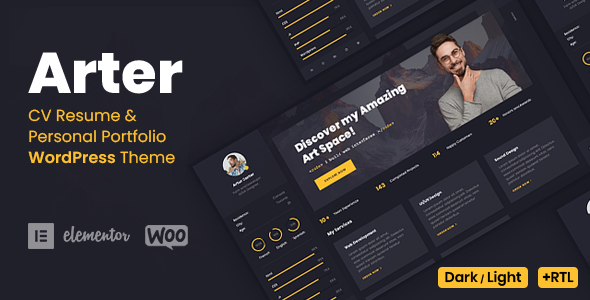 Arter 3.2.1 - CV Resume WordPress Theme