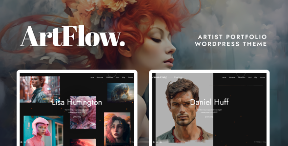 ArtFlow - Artist Painter Portfolio WordPress Theme
