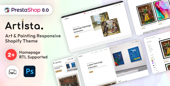 Artista 1.2.0 - Artist & Painting Designers Agency PrestaShop