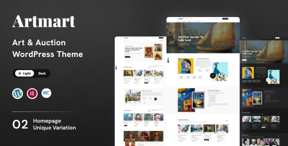 Artmart 1.2.1 - Gallery & Auction WordPress Theme