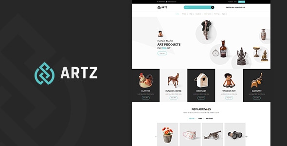Artz  Art Handmade Shop Shopify Theme