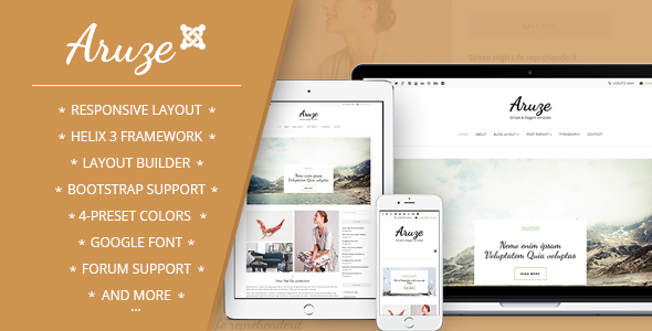 Aruze - Personal Joomla Template