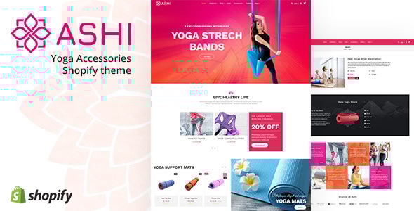 Ashi  Yoga Pilates Fitness Shopify Theme